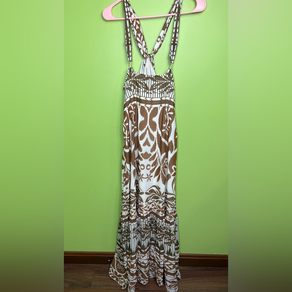 Vineet Bahl by Anthropologie Printed Halter Dress size M - Picture 8 of 10